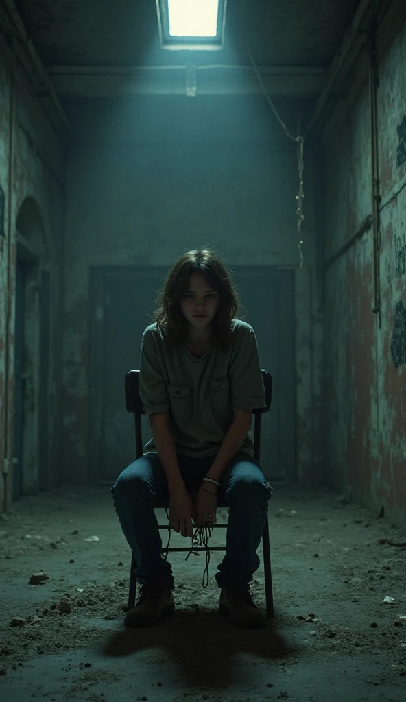 fear, concern, brown hair, pill bottle in front of her