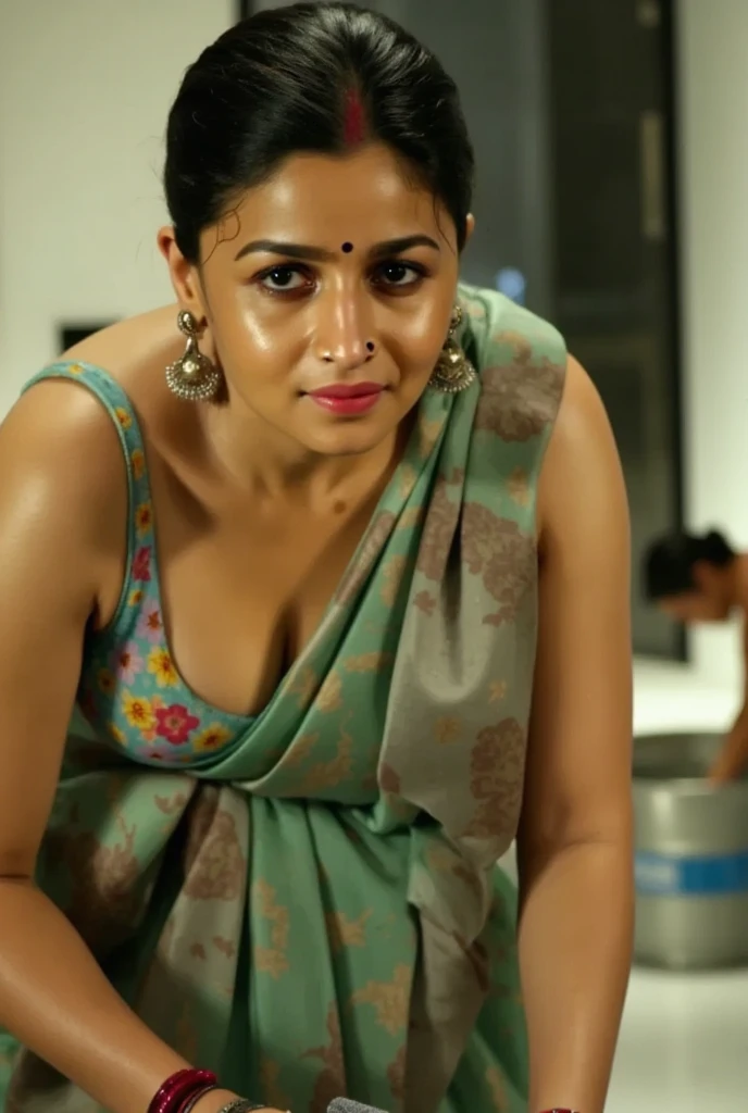 Indian milf, moan, showing pink , spreading with fingers, wet , wearing colorful saree