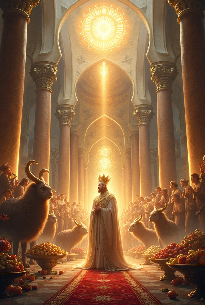 I want a picture of our master Suleiman and the blessings you have blessed our master Suleiman, such as a lot of food, palaces, animals and diarrhea. Our master Suleiman will be invisible