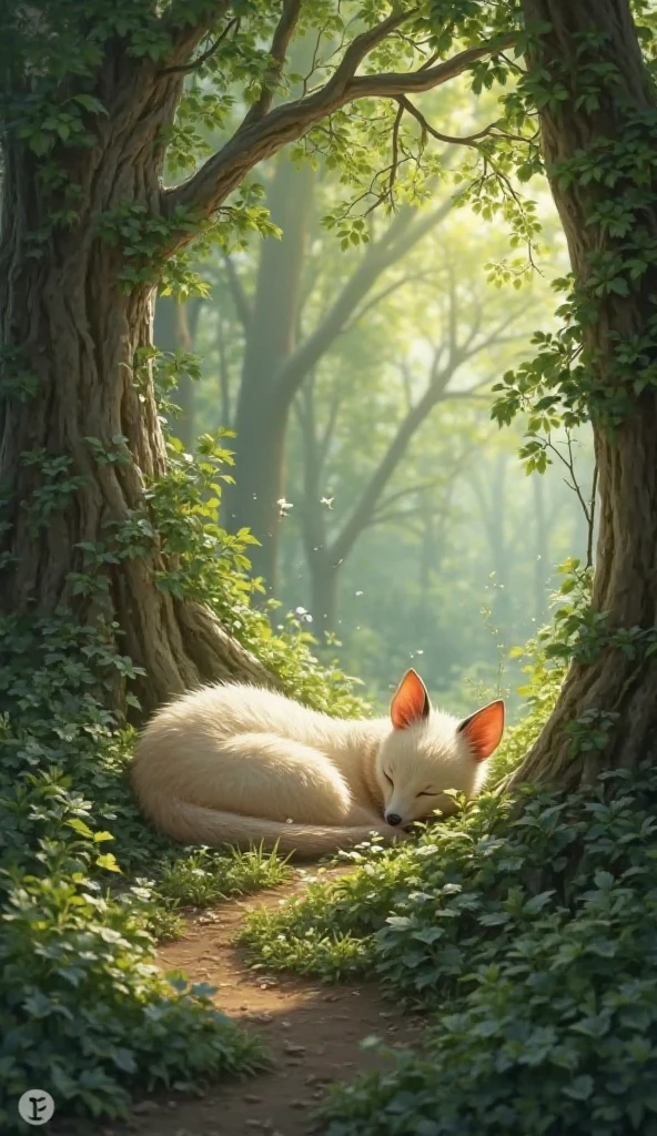 Animal sleeping in the afternoon in the forest 