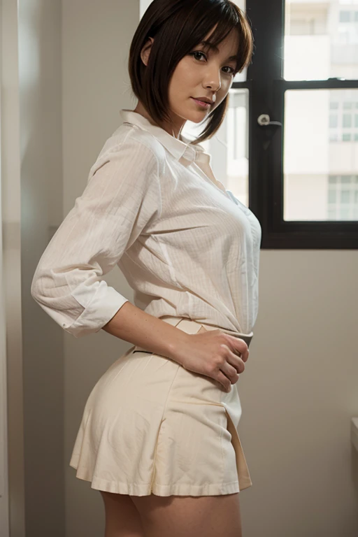 There is a woman with long hair and red lipstick, gorgeous attractive face, beautiful and attractive face, face with full makeup,