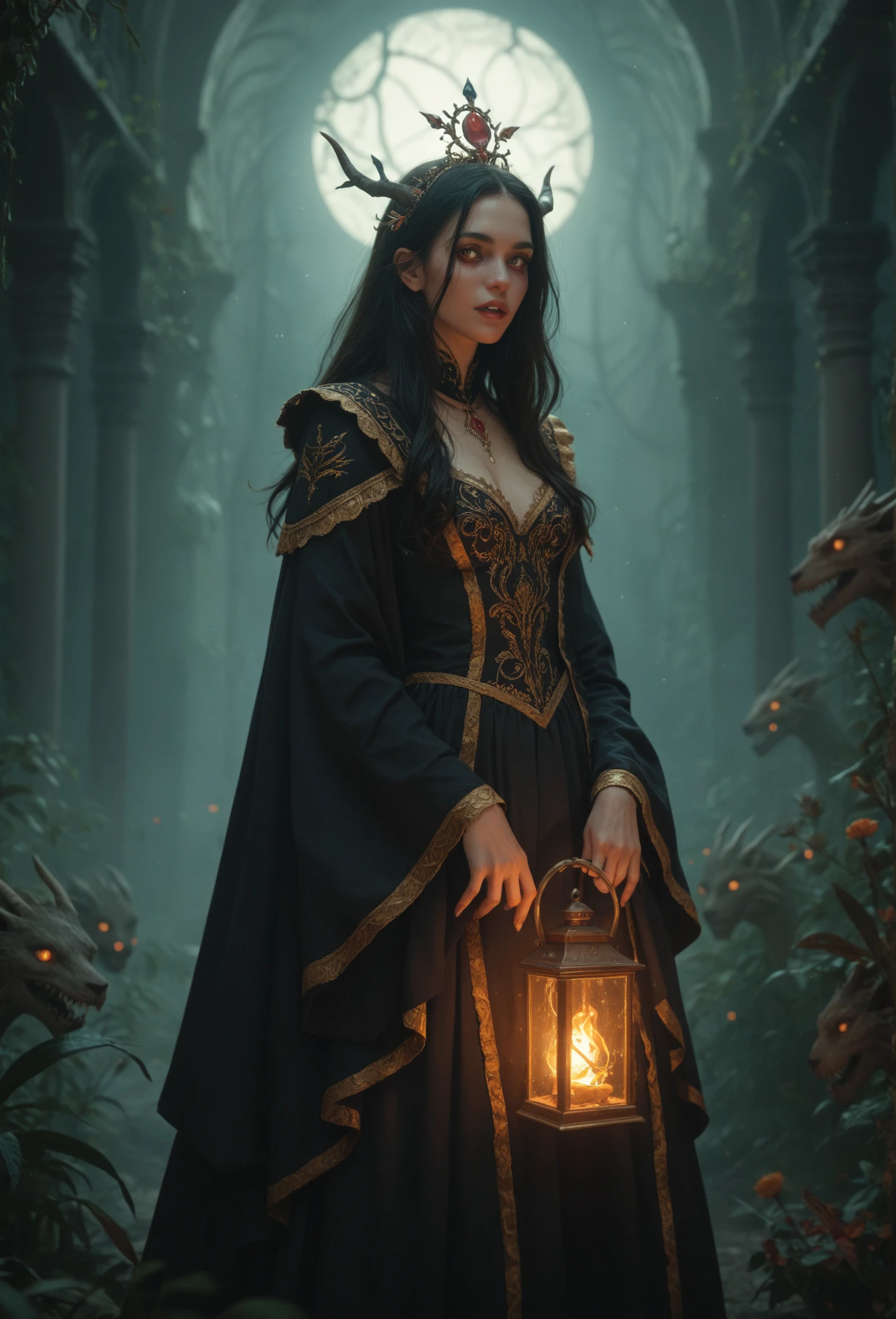 CyberRealisticPony_POSV1, phantasmal carnival with eerie rides and spectral performers