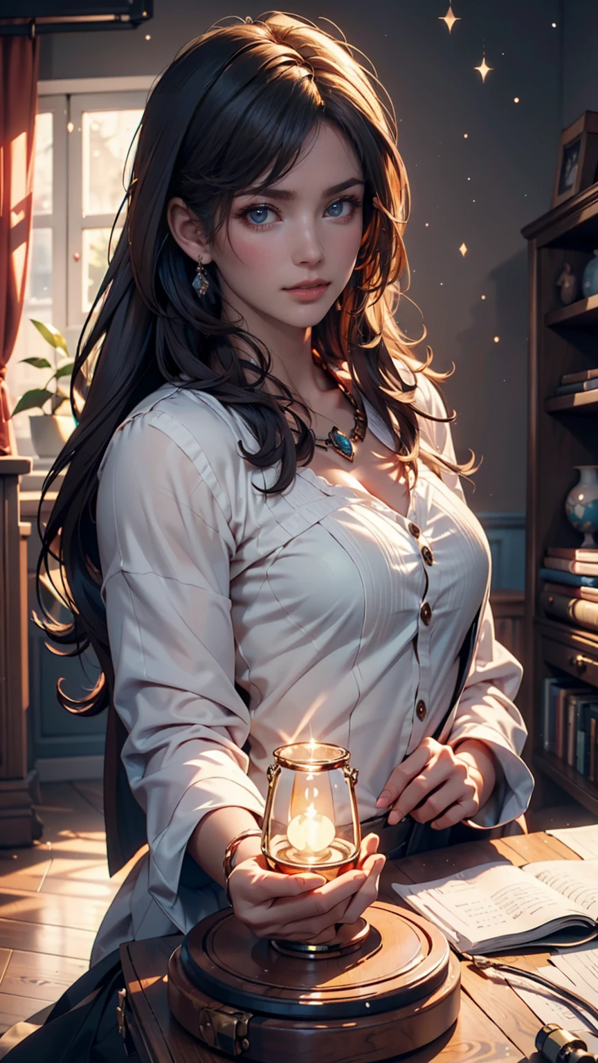 （ Pixar style), Cozy Small Room Model, Miniature figure model, Light source from right to left, Lumbrandt Lighting, Light source from right to left, (isometric view), ( top down), realistic scale, post-processing, ((Orthogonal Projection )), SUPER DETAILS, realistic, super realistic, realistic render,  Rainbow Color , Sparkling