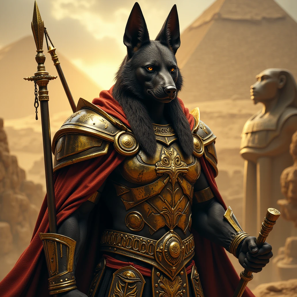 anubis is a tall muscular man with the head of a jackal. he is dressed in pharaoh clothing from ancient egypt,original,anubis is a tall muscular man with the head of a jackal. he is dressed in pharaoh clothing from ancient egypt,face,photo