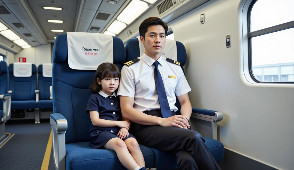 Children are playing on a plane