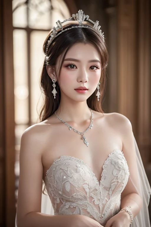 Flat Chest、(Slim body)、((Slim body))、Long Hair,masterpiece,diamond、big diamond necklace、Earrings,background of fantasy,(((Brown Hair)))、Beautiful sparkling crystal ball, mystical 、Magical fantasy enchanted ethereal, Cinematic shots, Movie Scenes, amazing, Breathtakingly beautiful, A magical feeling in the air, Magical fantasy, Diffuse lighting、 Highest quality, High resolution, unity 8k wallpaper, (shape:0.8), (Beautiful details:1.6), Highly detailed face, whole body、With a veil、fortune teller、mysterious、Smileむ、Smile、whole bodyショット、