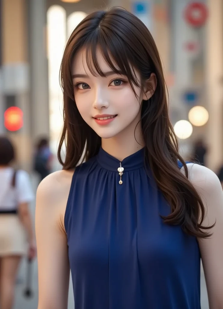 ((best qualtiy、8k masterpieces:1.3))、sharp focus:1.2、(ultra beautiful faces:1.0)、(Slender Abs Beauty:1.0)、(shinny skin:1.0)、photos realistic、A dark-haired、Video Lighting、High-definition eyes and face、Video Lighting、(cowboy shot:1.3)、swim wears、(Korean Cute Actress)、from the front side、medium large breasts、A slight smile、 in kimono