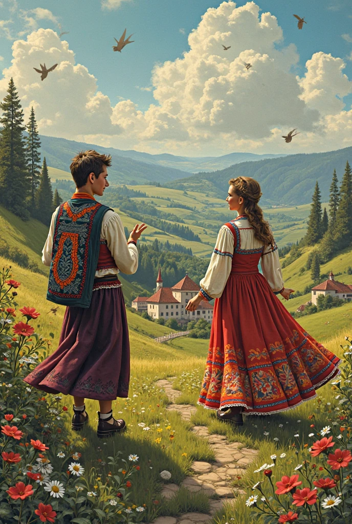 Hungarian folk tale style