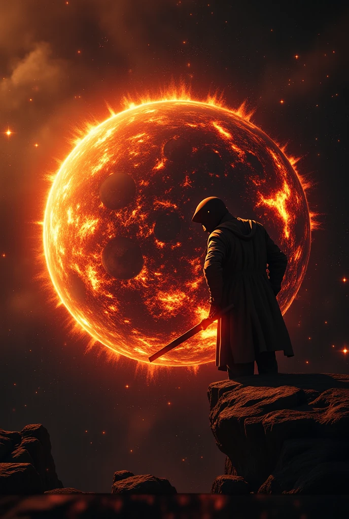 I want a planet burning in the sky 