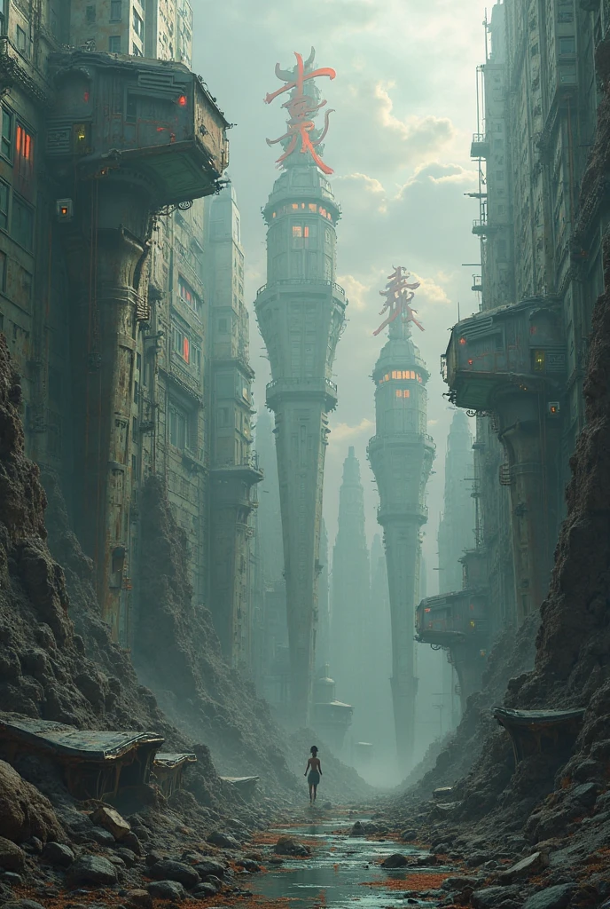 that's right. Distopia design English to look like Chinese characters now