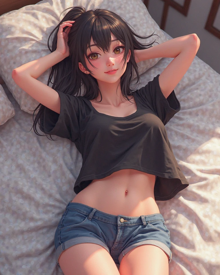 a sexy woman, (best quality), (masterpiece), (1girl), slim, anime, (flat chested), (protrait), (front view)