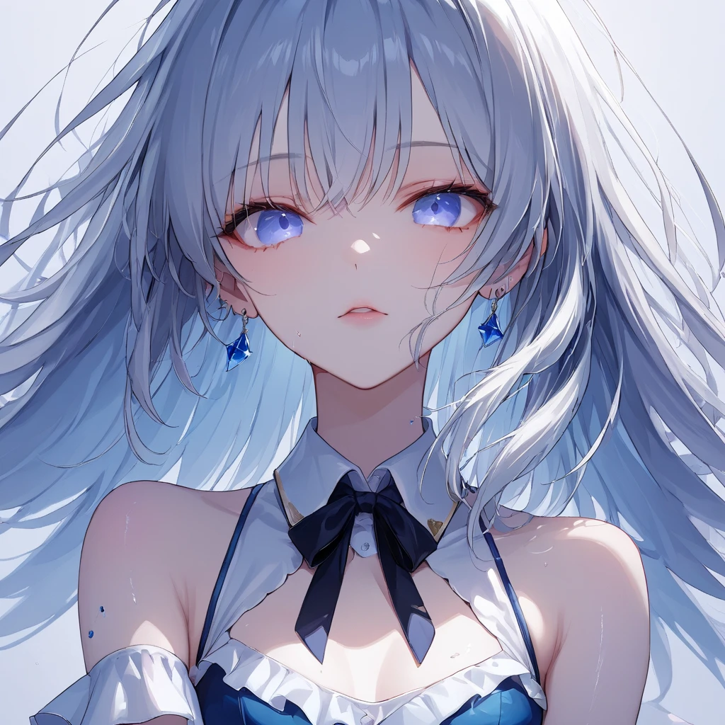 high quality, best quality, Realistic, original photo, actual, Ultra-realistic 8K CG, Super detailed, HD, masterpiece, 1 girl, 18歲ols, female beautiful face, soft face, elegant, long hair, blue eyes, Light blue eyes, close up, Intricate details, Detailed texture, fine details, front face , female natural body, Sexy, Very beautiful young female face,