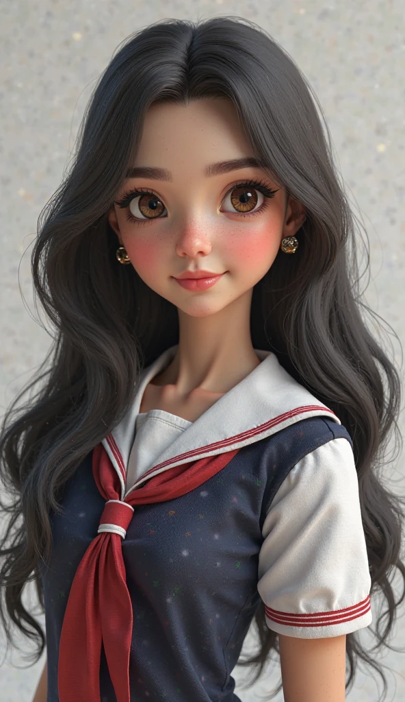 Realistic,A 1 Sinhala beautiful Sri Lankan cute girl wore a A white school short dress, coloured Tie, beautiful face, beautiful, black long hair, smile, short body.legs are visible, legs on the table, sexy