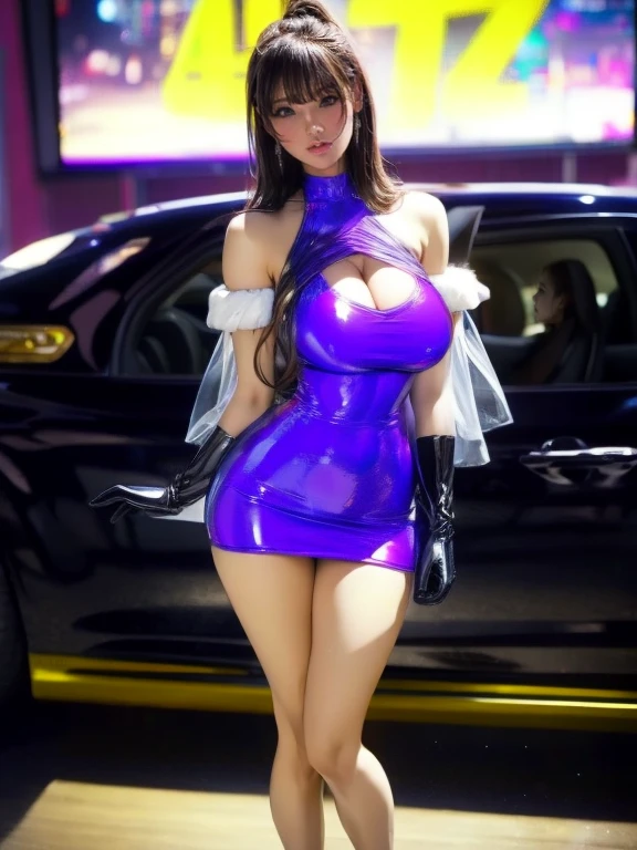 (Ultra-high resolution)、(Raw photo)、(Photorealistic)、Detailed beauty、(beauty)、(8K、Live Shooting)、masterpiece、Highest quality、Reality、womanの完璧なボディ、(1 photo)、((Super big breasts))、(Dynamic pose、Stunningly beautiful、Nicolette Shea)、In focus、best work、(Realistic)、(masterpiece、Highest quality、High quality score)、(Crisp image quality)、(Perfect beauty)、((Standing posture))、((Contrapposto))、((Upper body photo))、((Sexy pose))、

((Married woman campaign girl for the International Motor Show))、((1人のwoman、solo))、((She is wearing a purple and light purple super mini bodycon dress.:1.5))、((I can see her pure white panties:1.5))、Movie stills、Beautiful Face、Detailed face、Sexy Face、Beautiful long legs、Stretchy legs、((Long and beautiful eyelashes))、((White skin))、(Beautiful and clean skin)、((完璧なwomanの体))、Perfect Anatomy、Perfect proportions、(Narrow waist)、(Perfect teeth alignment)、(White and beautiful teeth)、

Japanese Beauty、woman、57 years old、Japanese Beauty、Japanese actress、((1人のwoman、solo))、((No makeup:1.5))、((No makeup:1.5))、((No makeup:1.5))、((Light brown hair、Pixie cut hair only up to the neck))、((Facing the camera))、((looking at the camera))、((Seductive smile))、

((Realisticで詳細な美しい人妻、Stunningly beautiful))、((1人のwoman、solo))、((Red nail polish))、((Jewelry、Silver Watch、Gold earrings、Gold bracelet、Gold Necklace、Gold Anklet))、((Red high heels))、((Beautiful long legs))、Depth of written boundary、((Evening view of Shinjuku&#39;s skyscrapers))、

((Photo taken at the latest sports car exhibition space at the motor show venue.))、masterpiece、Realistic、Highest quality、Detailed skin、complicated、8K、HDR、Cinematic lighting、Sharp Focus 、((Very sexy and captivating deep purple eyes))、

((In front of a sports car、She is posing sexy for the camera.))、((She shows off her nipples, pubic hair and pussy to the camera.))、