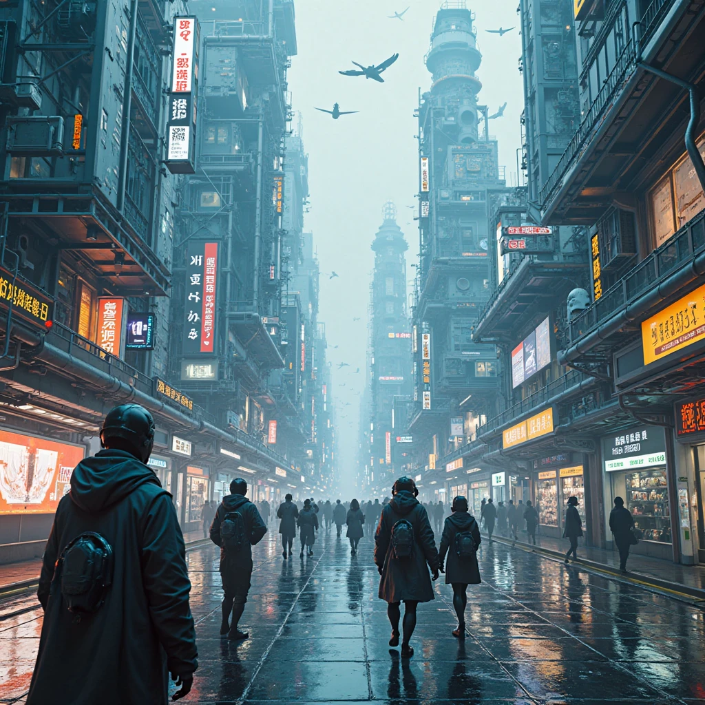 Generate an image that gives an idea of cutting-edge technologies in Japan, China, Korea and Germany. 