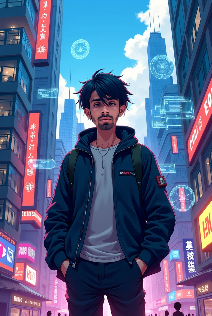  Anime type modern very cool, nerd and clever person who try to help get insights from data analys