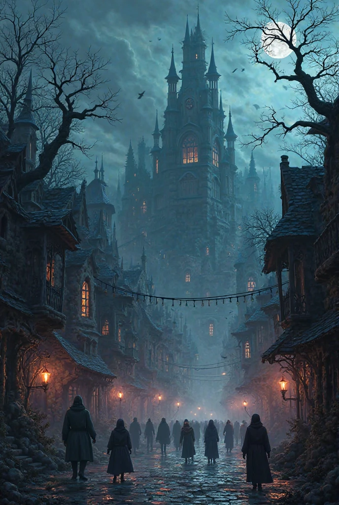 Dark fantasy,town
