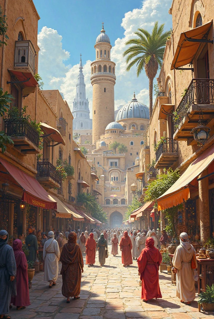 Generate an arabic city