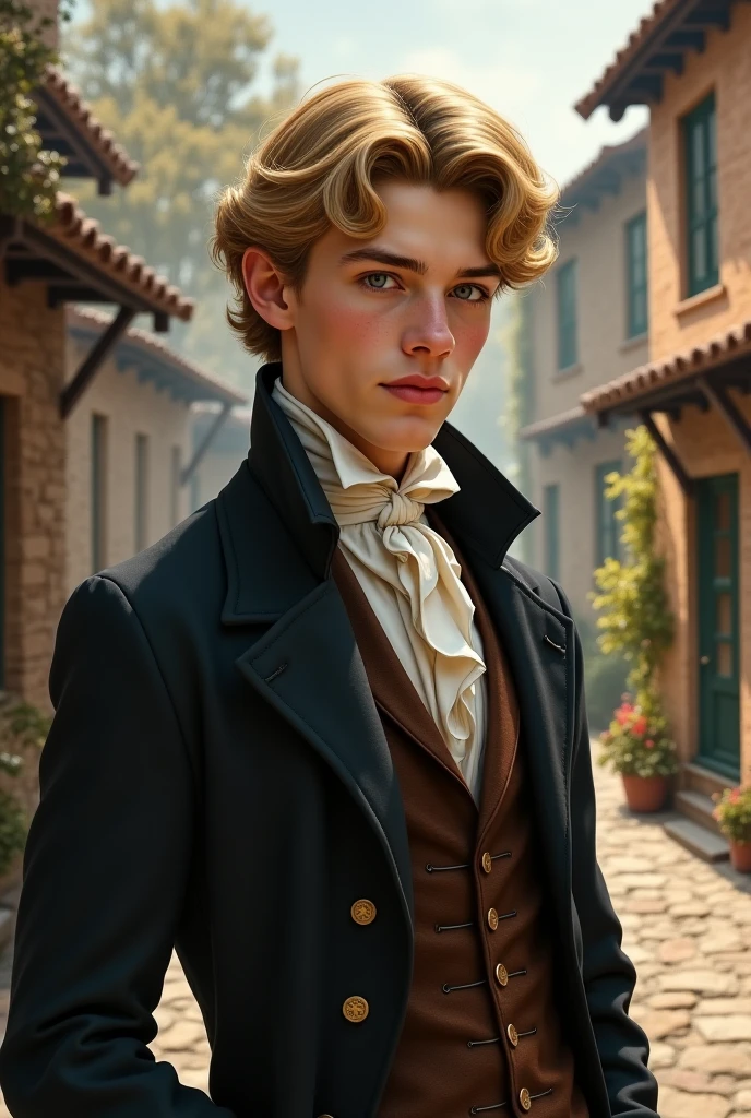 White boy hazel eyes blonde hair 1800s