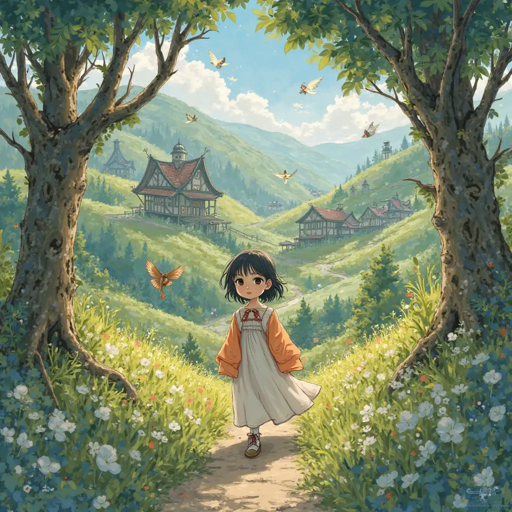 Make my photo become anime-style ghibli studio