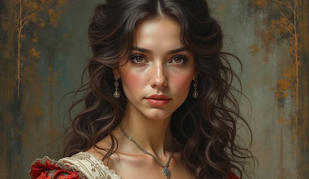 portrait of noble woman, smart and sexy