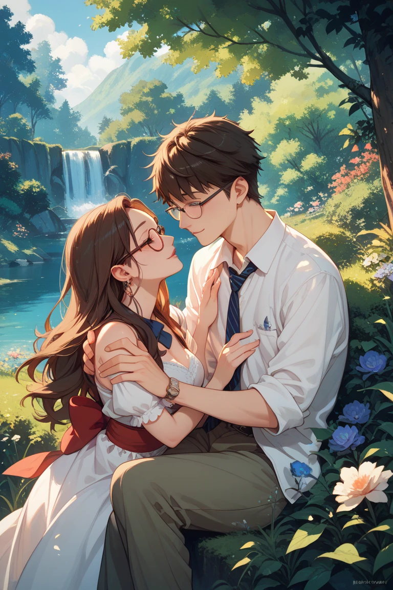 couple Ghibli natural glasses
