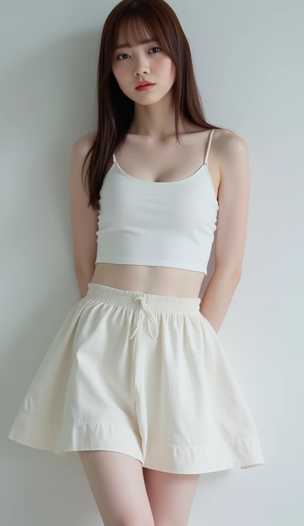 Image of 15 years old beautiful girl with white tone