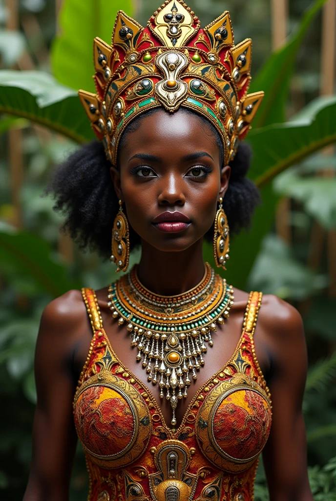 The image of a very sexy and attractive African queen