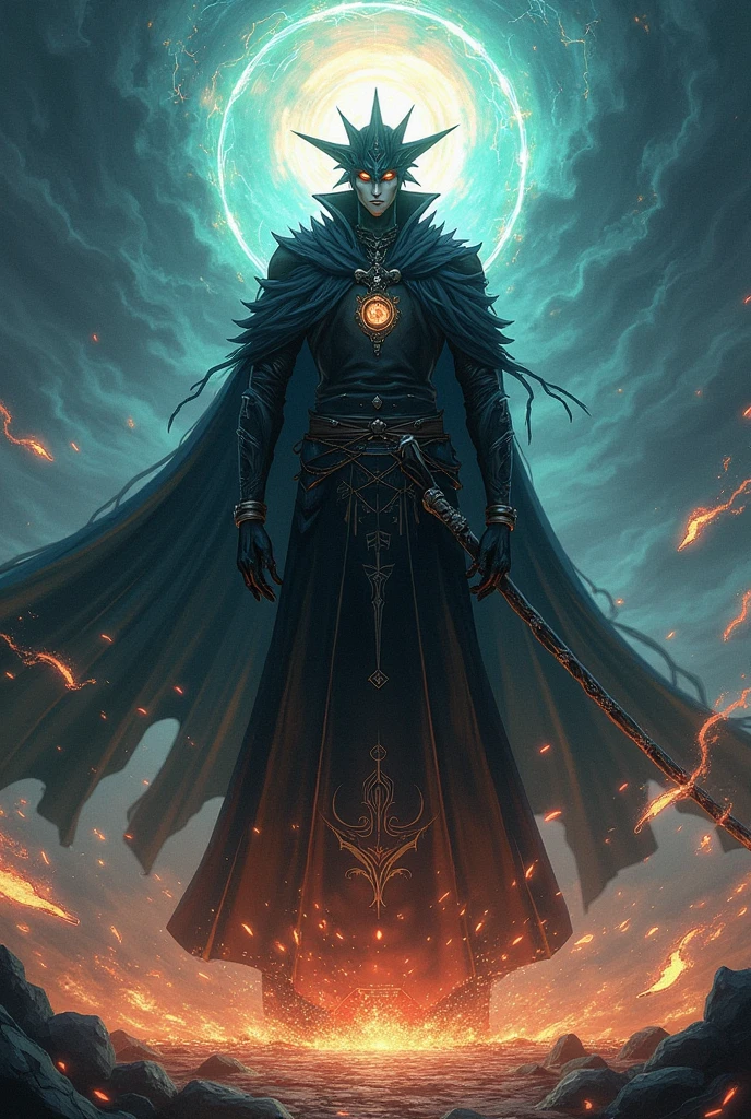 (((A jaded and plotting ancient automaton:undead lich centered in the foreground))), ((clockwork filigree)), ((bioluminescent eyes)), (((ephemeral robes))), (((extravagant full helm))), ((corrupted bioluminescent filigree ankh necklace)), dark fantasy, dark atmosphere, graveyard, ((night)), bioluminescent bat swarm, volumetric lighting, best quality, masterpiece, intricate details, tonemapping, sharp focus, very detailed, trending on Artstation 4k, realistic, 8k, cinematic lighting, (((Full blood moon vibrantly lighting the scene))), (((wide angle shot))), ((colorful)), ((clockwork filigree face)), (((angle from above))), ((((looking at viewer)))), professional artist, {masterpiece}, {bioluminescent halo lighting from behind}, ((sinister glowing red fog)), {Full body portrait}, {Award winning illustration}