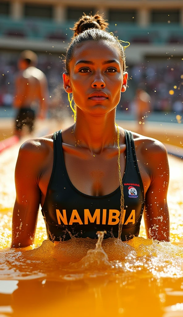 (masterpiece),(Highest quality),(Super detailed),(Ultra-high resolution),(Photorealistic Stick),(RAW Photos),8k,wallpaper,Backlight,(Written boundary depth),(Sophisticated lighting), (Improving cinematic lighting quality),photo of a dressed woman,Track and field athlete,Portrait Photography,Beautiful woman,(whole body:2.0),(Eye light,Sharp pupils,Detailed eye drawing),(Detailed skin texture:1.6),(Her hairstyle is colorful dreadlocks:1.6),(Big Ass:2.0),(Muscular:2.0),Looking at me,(front),BREAK(Racing Bra),(Racing Bloomer),(Athletics Stadium:1.6),(Rear view:2.0),(Detailed Female Hands:1.6),(sexy:2.0)