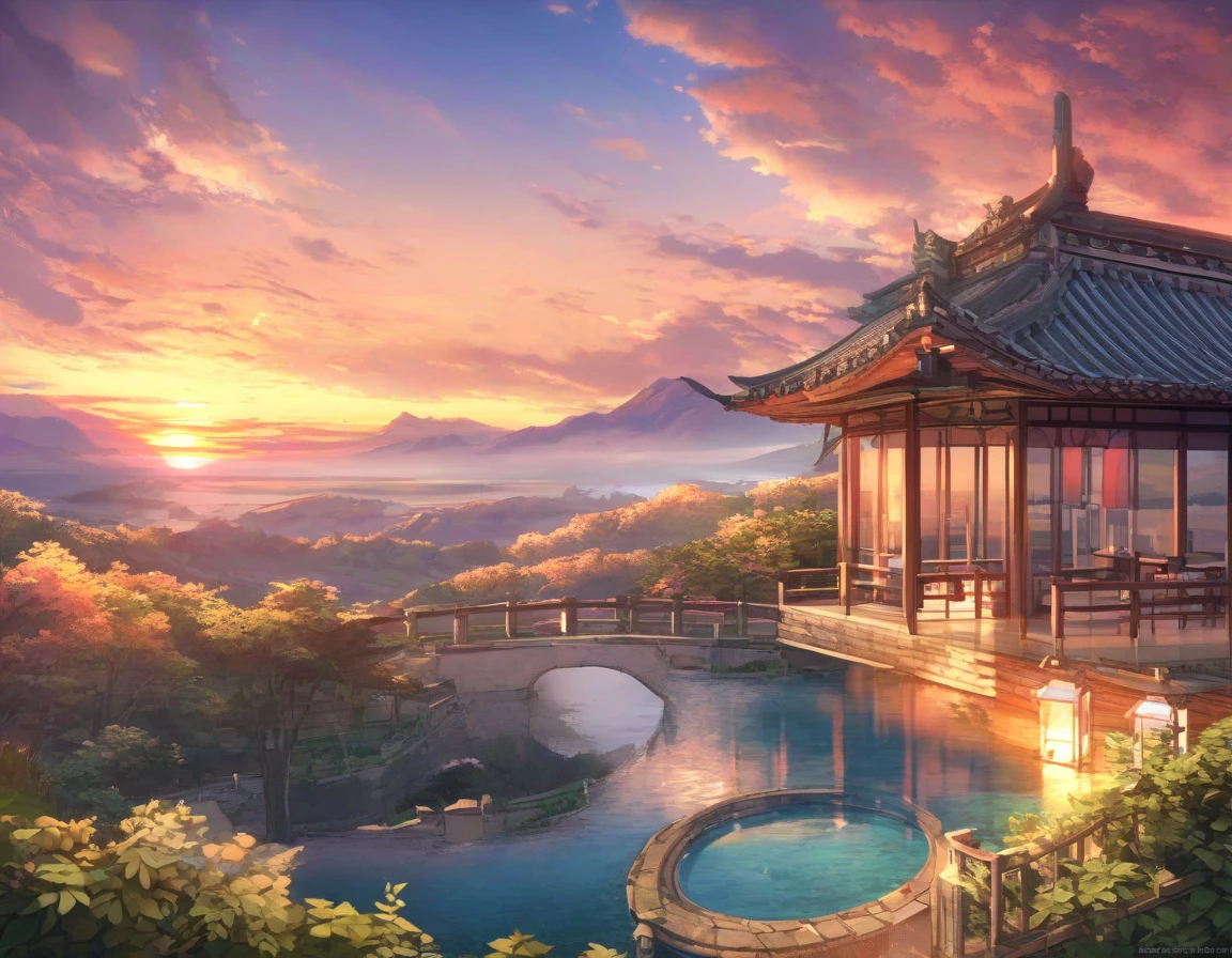 HD、fantastic、sunset、Spectacular views