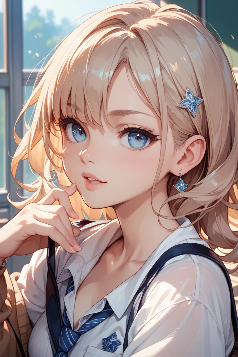 neutral high school student
Wolfhair
uniformed
light blue eyes