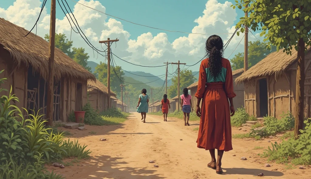 
 One day 22-year-old beautiful Alia went to an old woman who was to be the oldest resident of the village, Bama.
