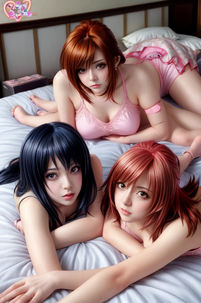 highest quallity、4K quality、 with dresan without shoulders plays woman、woman opens her legs wide、bare crotch、The woman is shy、A man inserts his penis into a woman, Asian woman, red haired redhead