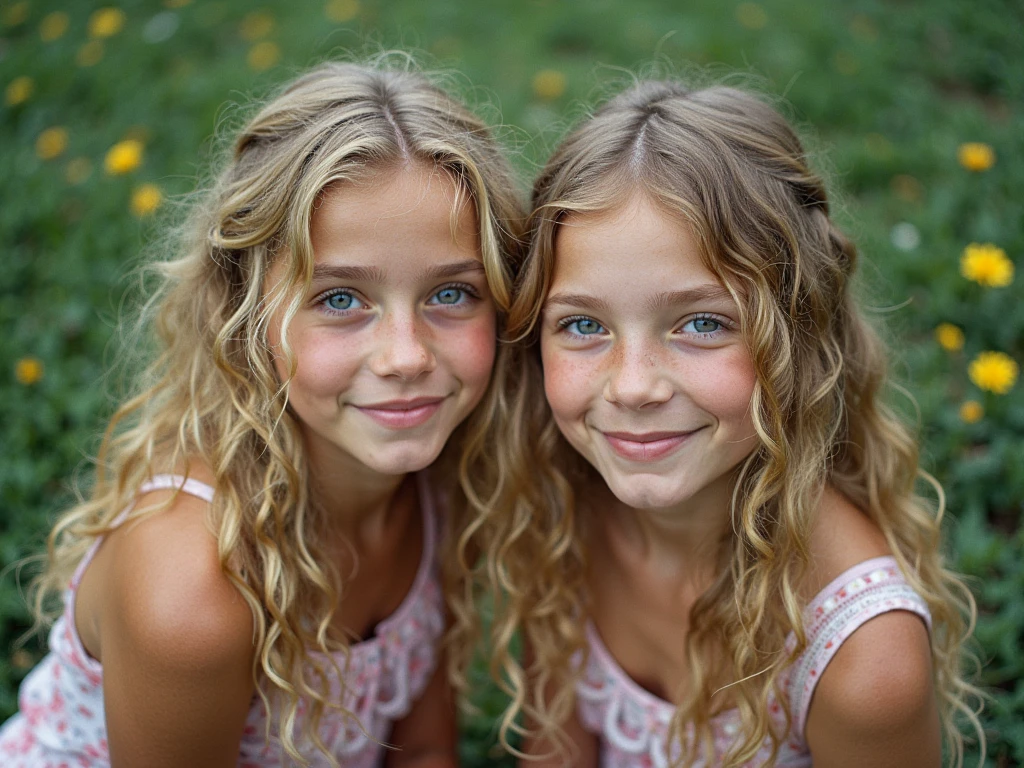 close-up CHILDREN BLONDE GIRL WITH LONG HAIR BRAIDS, em um fundo ESTRELAS., usando um vestido prateado, vestido prateado e halo em chamas, Studio photo session, fundo branco.
