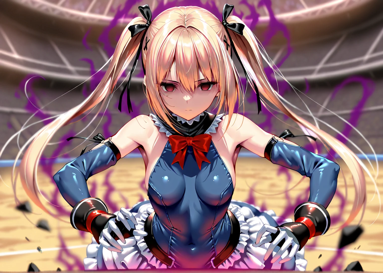 (((masterpiece))),(((best quality))),(ultra-detailed,high resolution:1.2),(illustration),((an extremely delicate and beautiful)),(detailed background), ((((cowgirl position)))), (squatting, spread legs), sex, (cum in pussy:1.4), (((wrestling ring))), ((1petit girl)and(1boy)), hetero, (1petit girl,short stature),((((artoria caster,(second ascension)/(fate/grand order/)))), (slender body:1.4), (long blonde hair,twintails),sidelocks,ahoge, green eyes, (middle breasts), ((She wears leotard armor)), ((cheeky, half-closed eyes, look down)), (cum on clothes,cum on body,excessive cum:1.4),cum facial,bukkake,cum on hair, clothing aside, clothed, (1boy,tall stature:1.4), large penis,