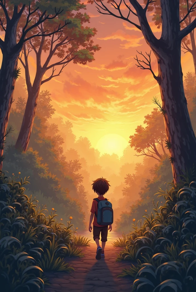 सूरज के गुलाबी और सुनहरे रंग में रंगे आकाश के नीचे, टॉमी ने गांव की ओर वापसी की। उसके माता-पिता उसे जंगल के किनारे पर चिंतित होकर देख रहे थे, लेकिन उसे सुरक्षित देख कर बहुत खुश हुए। टॉमी ने उत्सुकता से उन्हें अपनी यात्रा, दोस्ती और जंगल की अद्भुत चीजों के बारे में बताया।

रात को, जब टॉमी अपने बिस्तर में लेटा, उसने जंगल की जादुई कहानियों के सपने देखे। उसे पता था कि जंगल में और भी बहुत कुछ है और एक दिन वह और भी साहसिक यात्रा के लिए लौटेगा।

उस रात, तारों की चमक के नीचे, टॉमी ने मीठे सपनों में खोया और अपने अगले साहसिक कार्य की उम्मीद में सो गया।