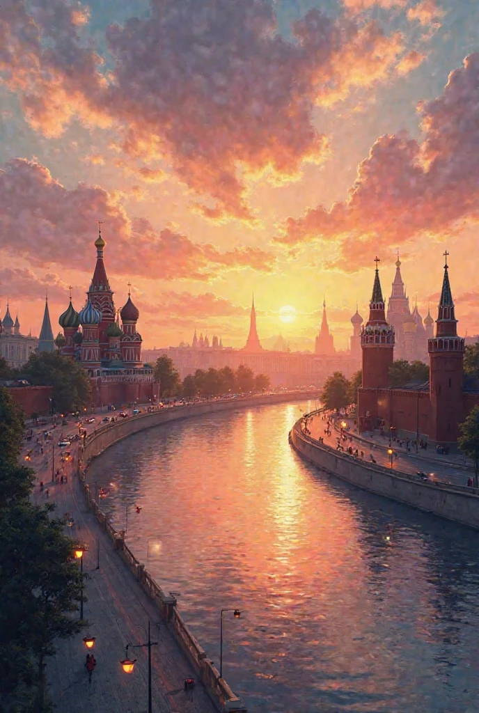 Summer sunrise, Moscow