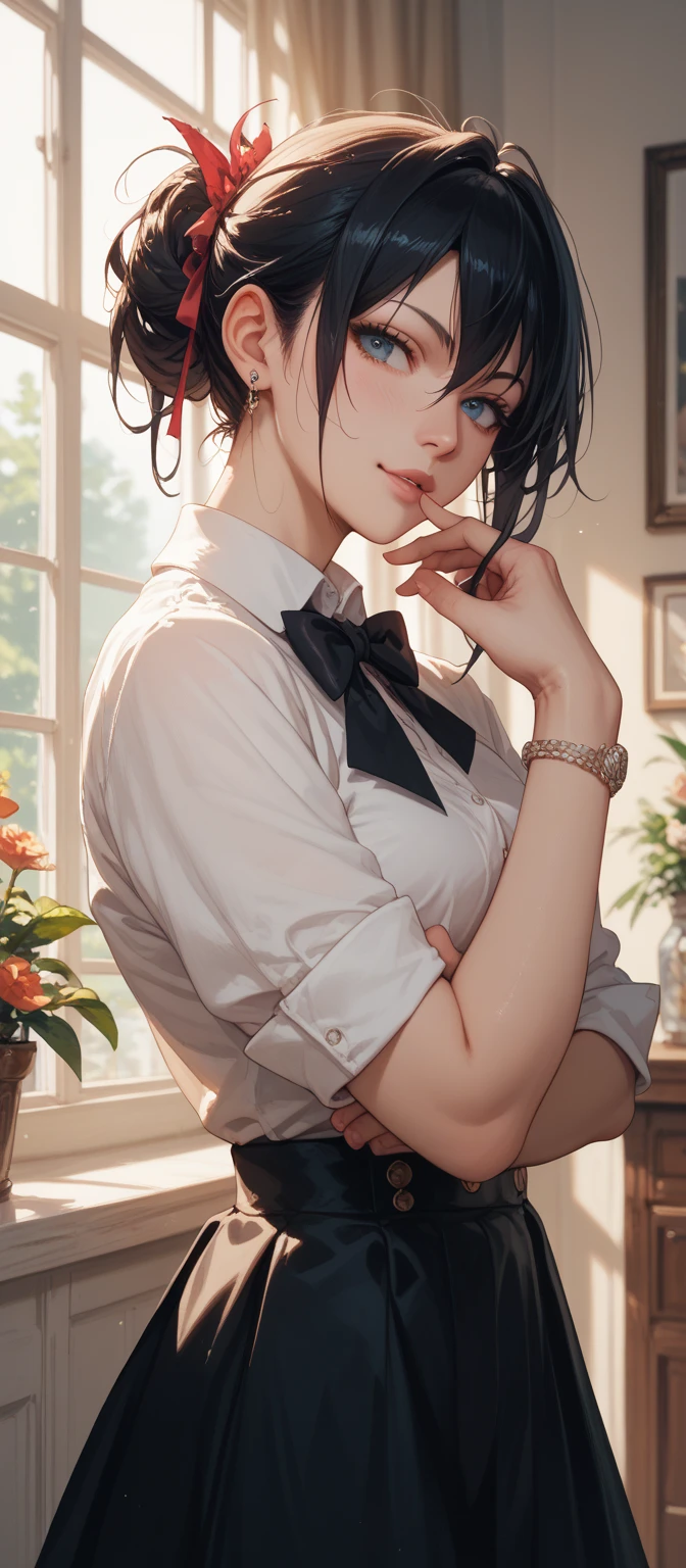 Transform into anime style inspired by uciha sasuke