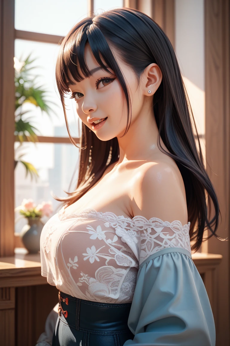 (masterpiece),(best quality:1.0), (ultra highres:1.0), detailed illustration, portrait, detailed, girls, detailed frilled clothes, detailed beautiful skin, face focus, in street, spring, flowers in balcony,