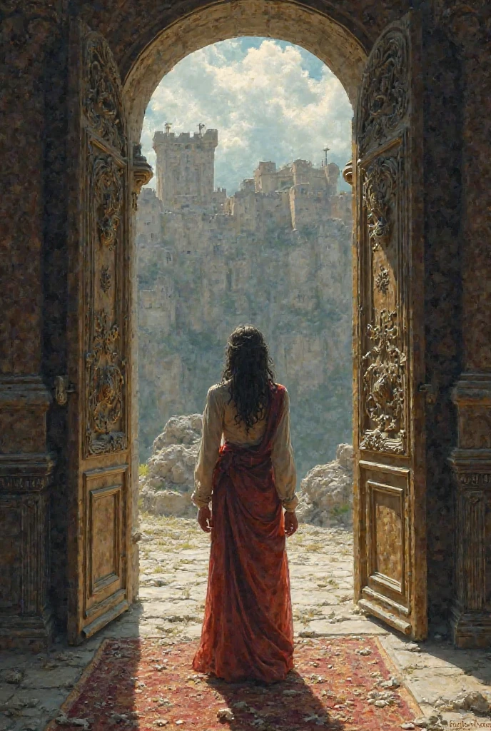 Crise reluctantly leaving Agamemnon's castle