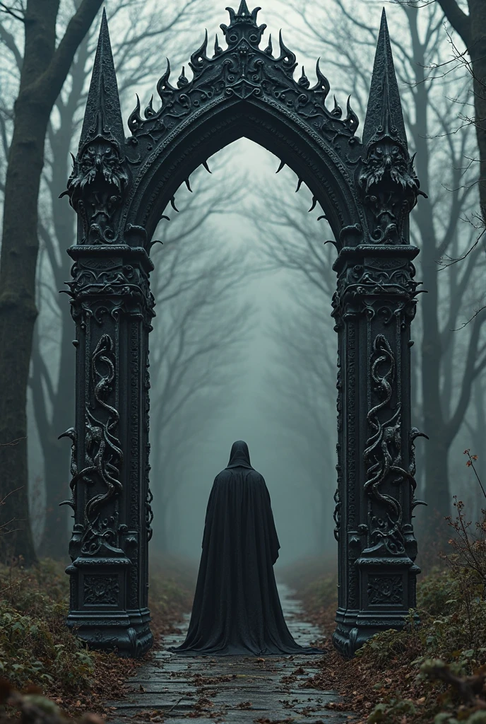 I would like to create a medieval black metal, style frame similar to the frames used by the members of the Norwegian black metal band Satyricon
