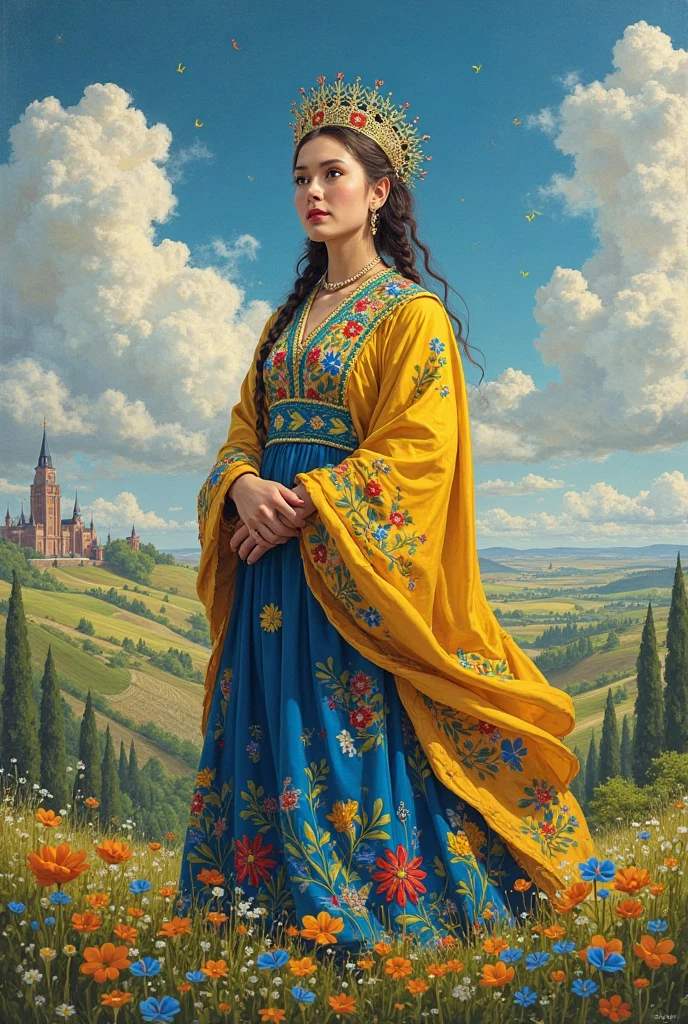 Yes, but do it on the background of Ukraine and add inscriptions "hub, And below  "The power of spirit and earth"