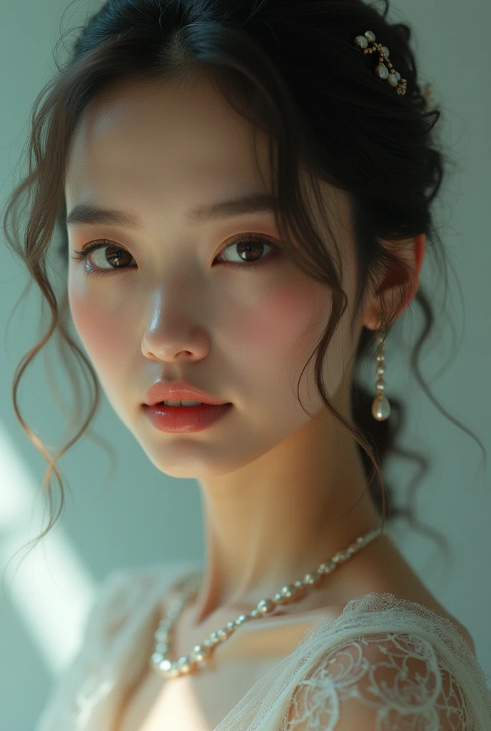 Create a beautiful woman from the job