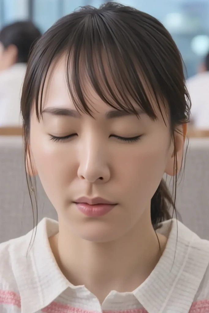 Nude Naked Girls, , who closes her eyes tightly, is wearing a see