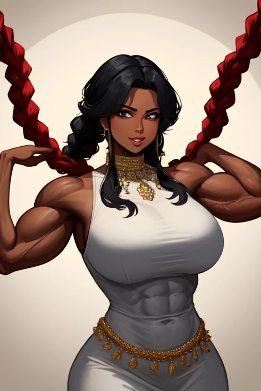 huge muscle woman on date