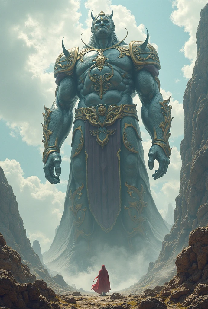 Indian king and zombie titan man hybrid
