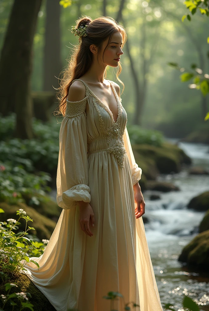 Generate new clothes for me for a woman who lives in the woods 