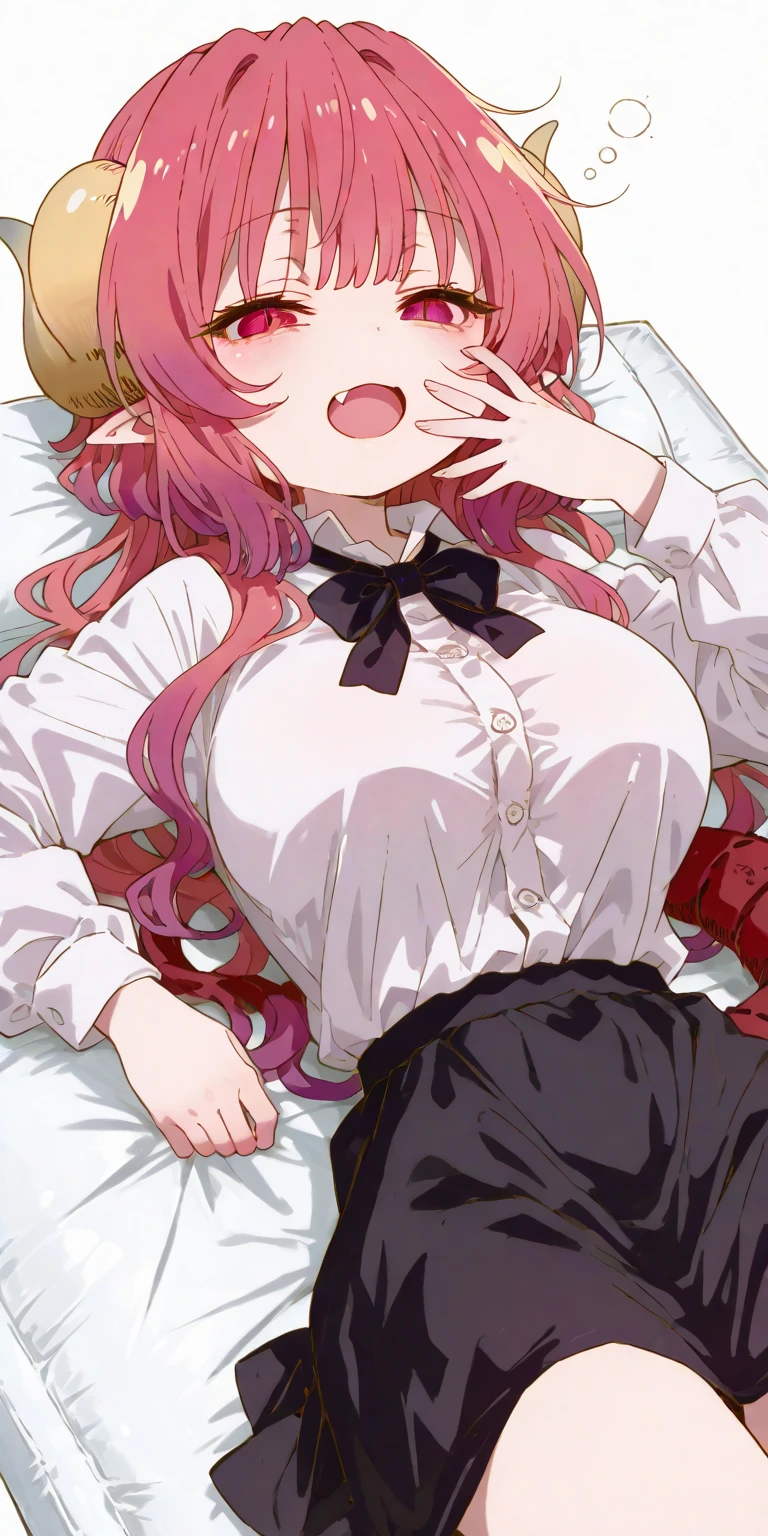 (masterpiece), good quality, (good artist), absurdres, ultra high resolution, (extremely detailed), good color, Colorful, perfect light, 8K, official art, (Night:1.7), lens flare, SFW, black_pantyhose, long_sleeves,white shirt, bedroom, <lora:Cattleya_Familiar_Zero-KK77-V1:0.7>, (leaning forward), Purple_Long_Skirt, good anatomy, character design, one character, Solo, 1girl, 20yo, (perfect woman body), blush, parted lips, pink_hair, long_hair, frills, pink_eyes, hair_tubes, 1 girl, 20yo, mature female, Beautiful Finger,Beautiful long legs, Beautiful body, Beautiful Nose, Beautiful character design, perfect eyes, perfect face, (Beautiful,large_Breasts:1.4), (beautiful_face:1.5),(narrow_waist), covered nipples, covered breasts, covered pussy,
