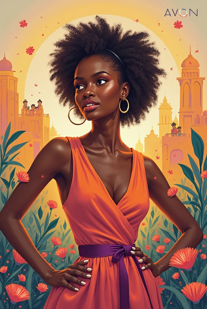 Avon foundation advertising poster 